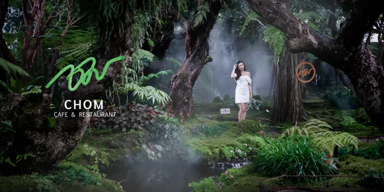 CHOM Cafe & Restaurant คาเฟ่ในสวนป่ามหัศจรรย์