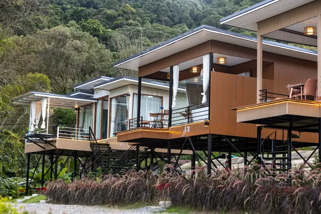 luxury-glamping-doi-inthanon-waterfall-view-jacuzzi-inkhao-villa-ที่พักลักชัวรี่ตกแต่งสวยงามทุกห้อง